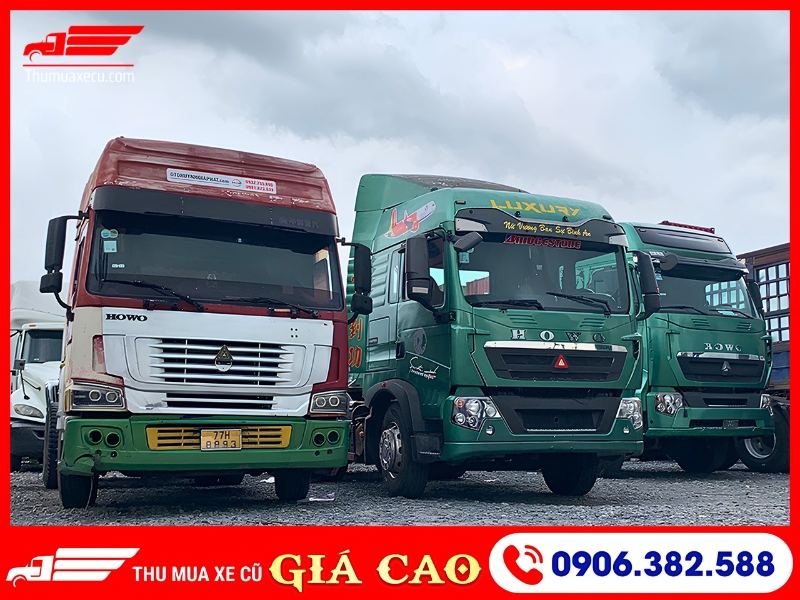 Thu mua xe đầu kéo Howo T5G, Howo A7, Howo Sitrak, Howo Max, ...